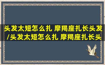 头发太短怎么扎 摩羯座扎长头发/头发太短怎么扎 摩羯座扎长头发-我的网站